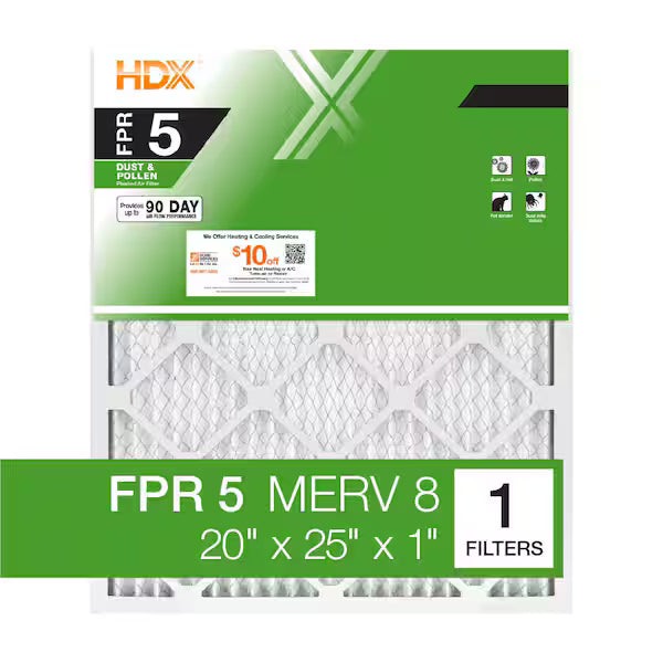Honeywell 20 x 25 x 1 Air Filter FPR5