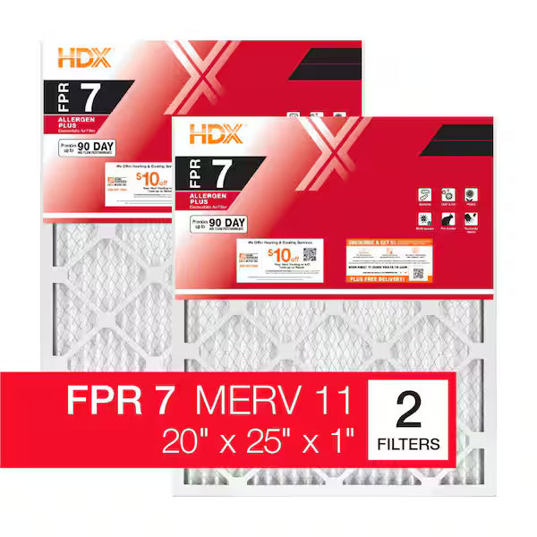 Honeywell 20 x 25 x 1 FPR 7 (2 pack)
