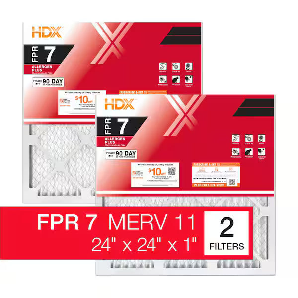 Honeywell 24 x 24 x 1 Air Filter FPR 7 (2 pack)