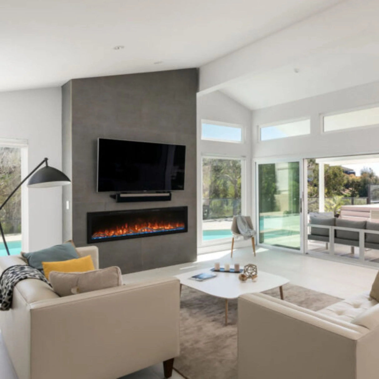 Modern Flames Spectrum Slimline 100" Linear Electric Fireplace (MOD SPS-100B)