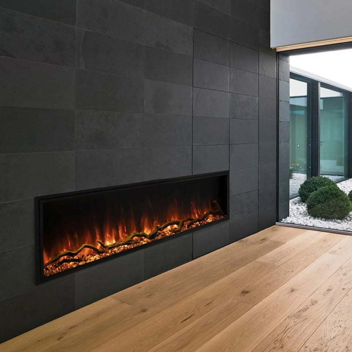 Modern Flames Landscape Pro Slim 96" Linear Build-In Electric Fireplace (MOD LPS-9614)