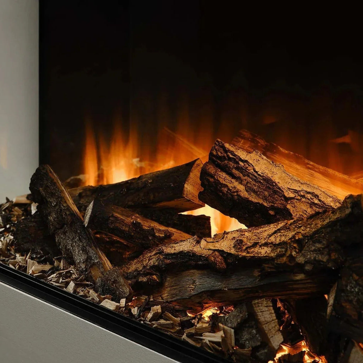 British Fires New Forest 75" Electric Fireplace - Black Edition (FCBUS0027)