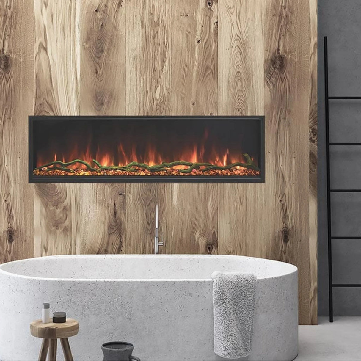 Modern Flames Landscape Pro Slim 96" Linear Build-In Electric Fireplace (MOD LPS-9614)