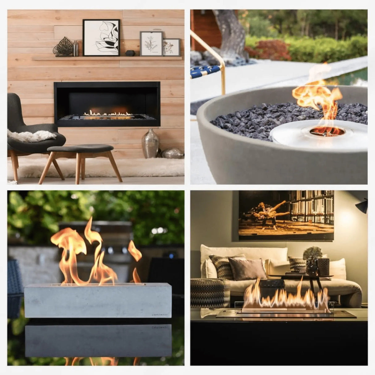 NETZERO Bioethanol Fuel for Ventless Fireplaces, Fire Pit, Stoves and Burners Clean Burning, Sustainable Fuel, 1 Liter Bottle