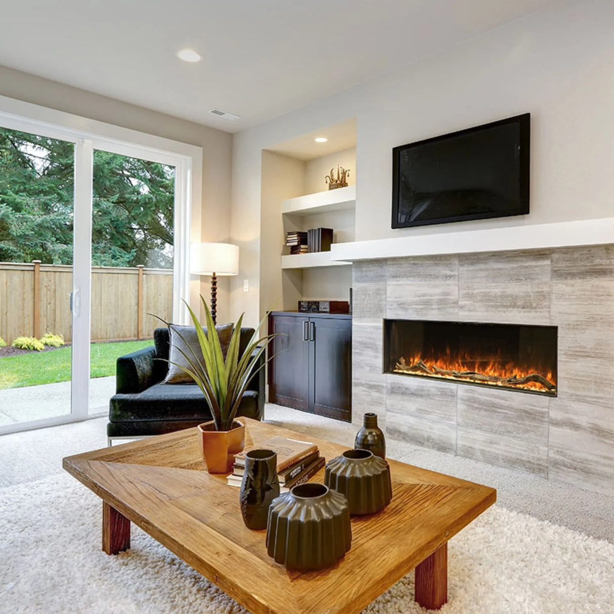 Modern Flames Landscape Pro Multi 96" Linear Build-In Electric Fireplace (MOD LPM-9616)