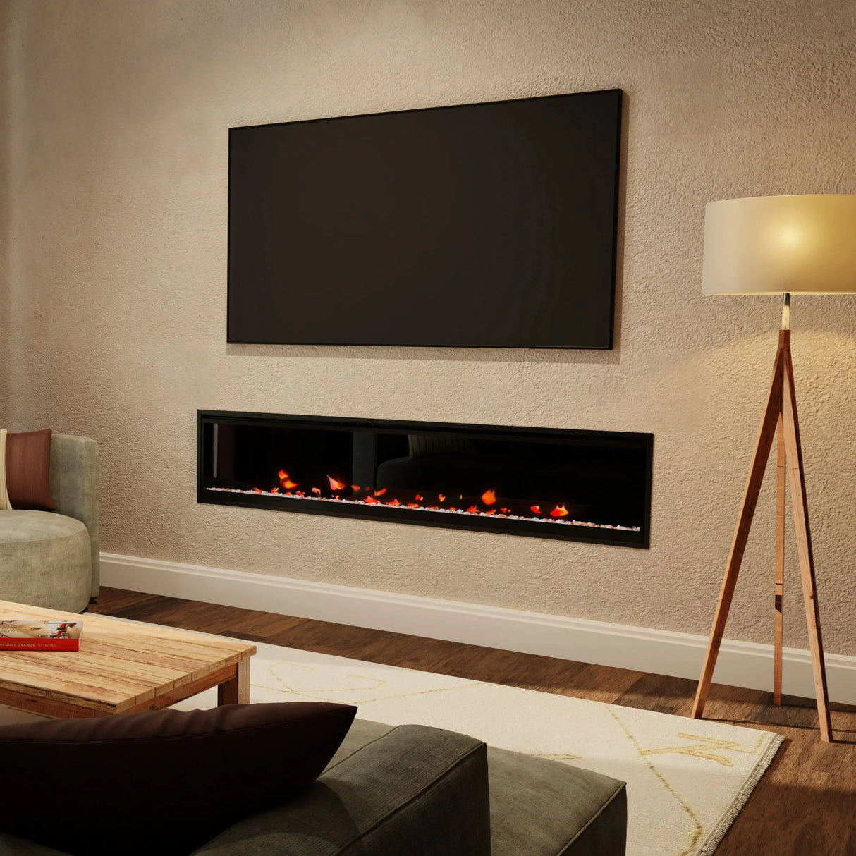 Dimplex Vital Essence 74" Linear Electric Fireplace (ESN74)