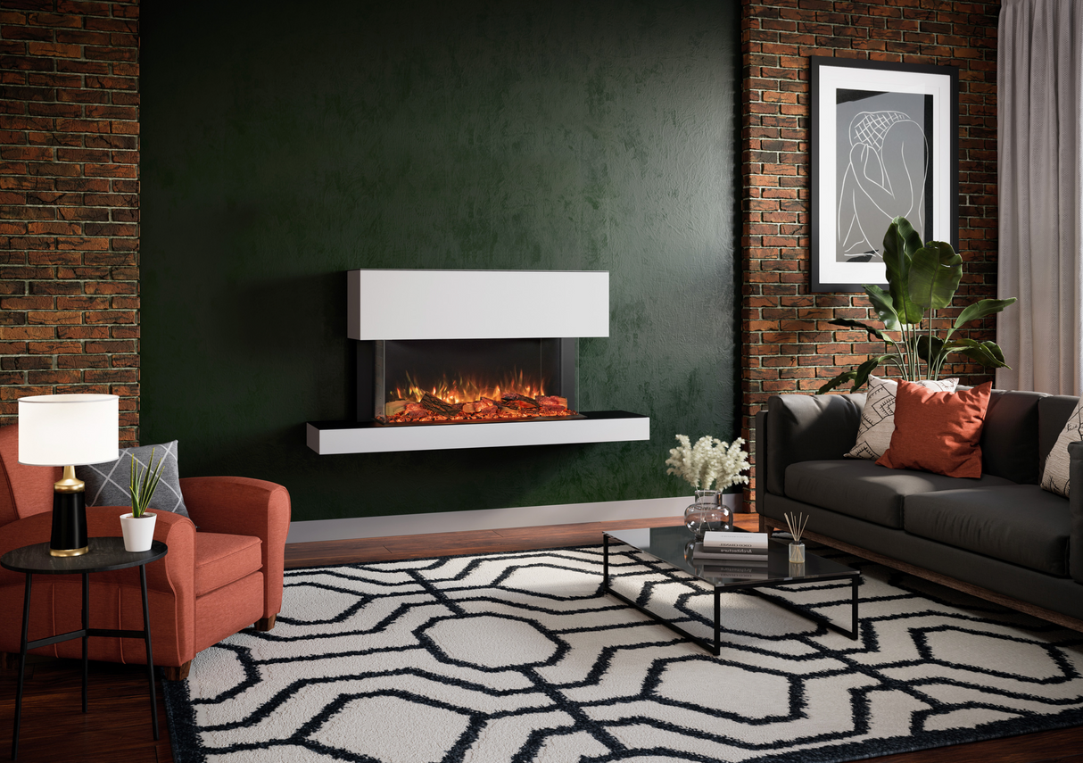 Onyx 43" Built-in 3 Sided Fireplace (EX110) - Fireplace Canada