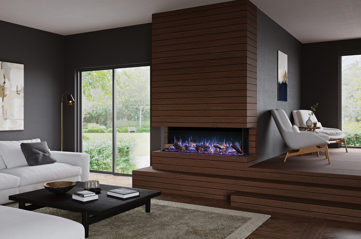Onyx 59" Built-in 3 Sided Fireplace (EX150) - Fireplace Canada