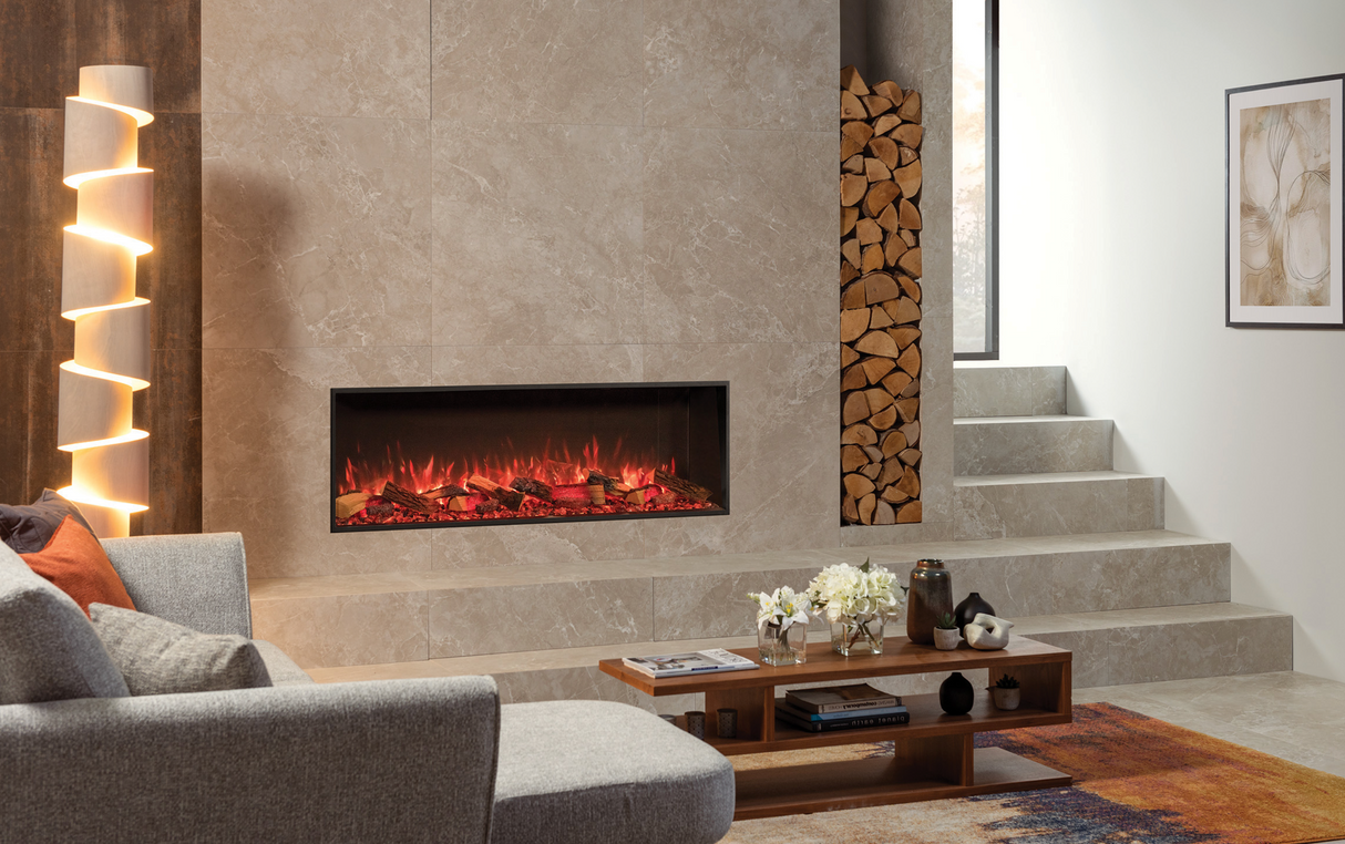 Onyx 59" Built-in 3 Sided Fireplace (EX150) - Fireplace Canada