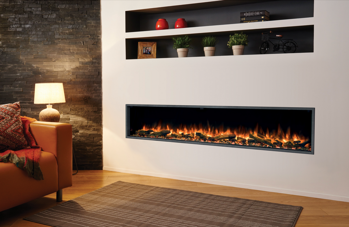 Skope 77" Built-in 3 Sided Fireplace (E195-2) - Fireplace Canada