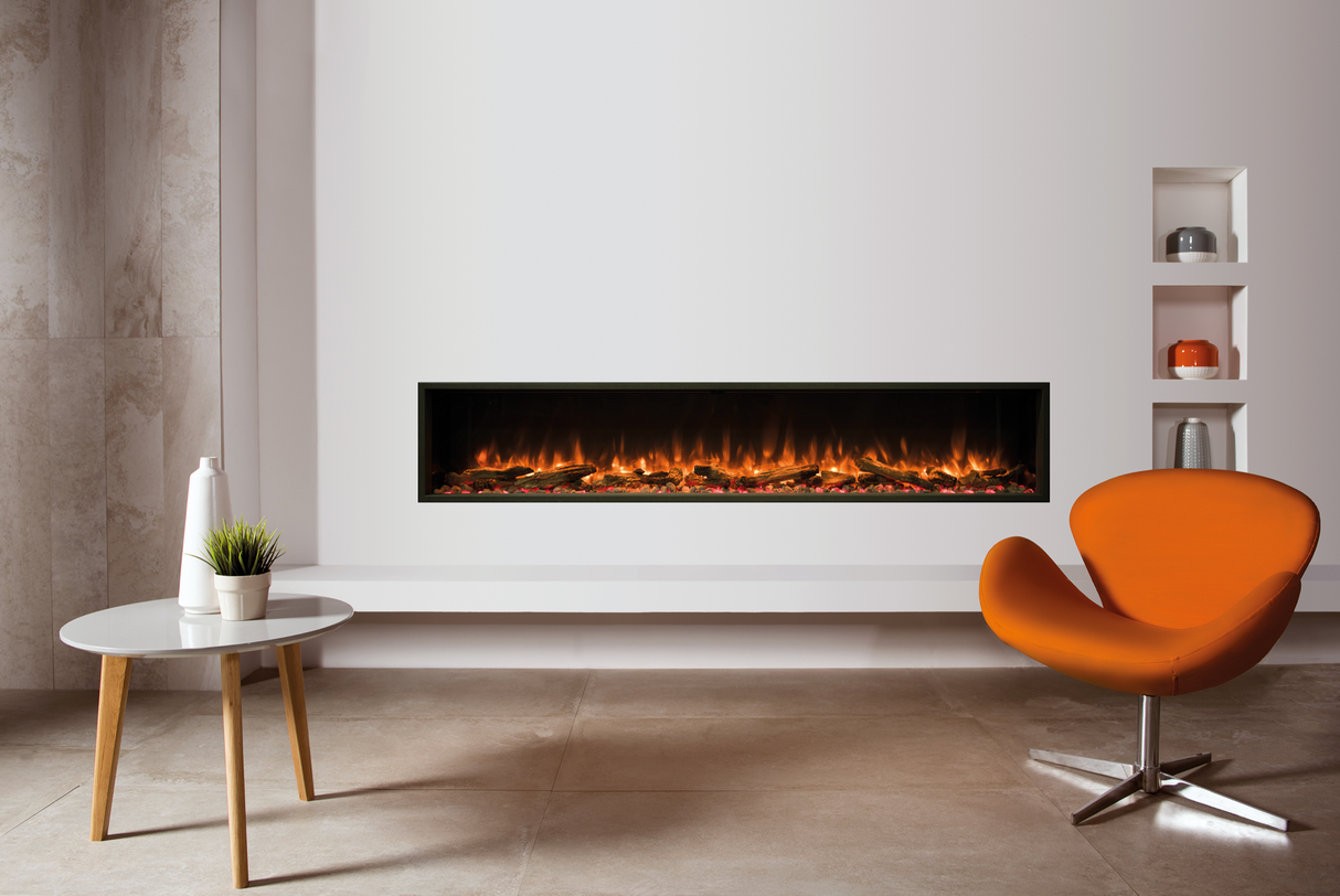 Skope 77" Built-in 3 Sided Fireplace (E195-2) - Fireplace Canada