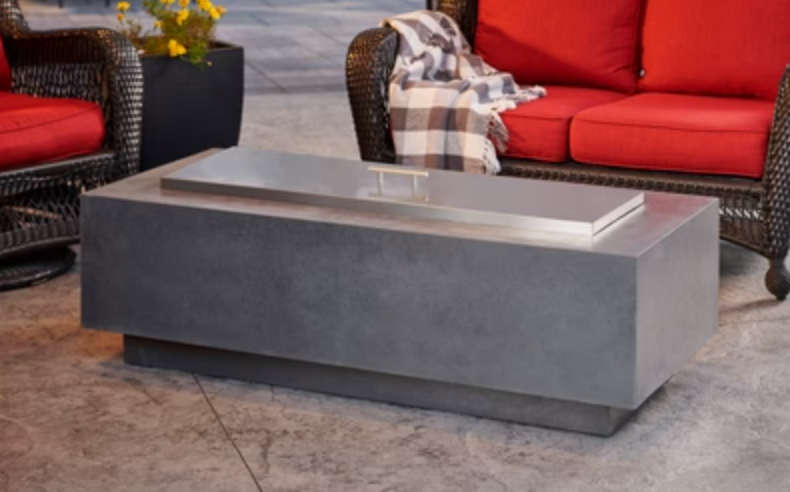 Midnight Mist Cove 54" Linear Gas Fire Pit Table - Fireplace Canada