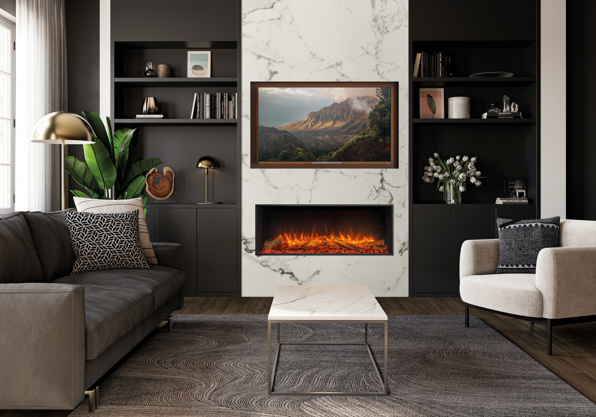 Skope 43" Built-in 3 Sided Fireplace (E110) - Fireplace Canada