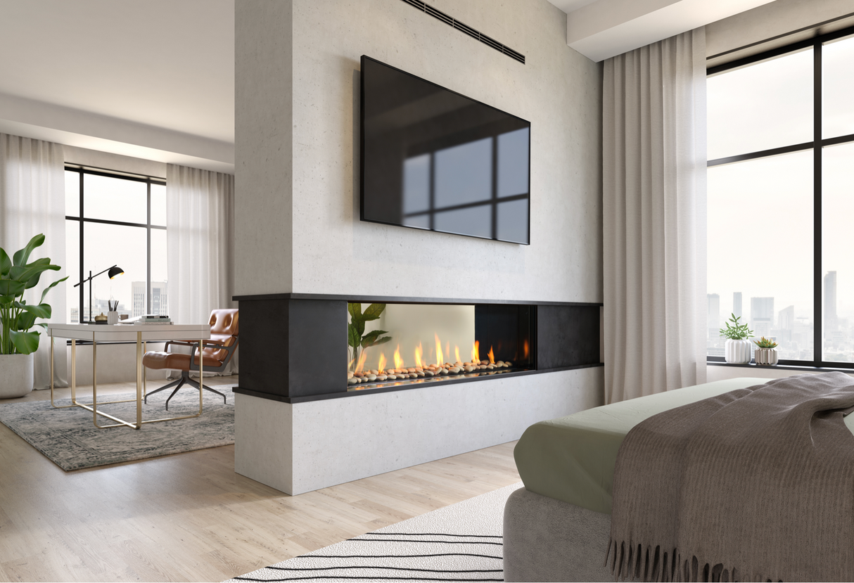 60" City Series Seattle See-Through - Fireplace Canada
