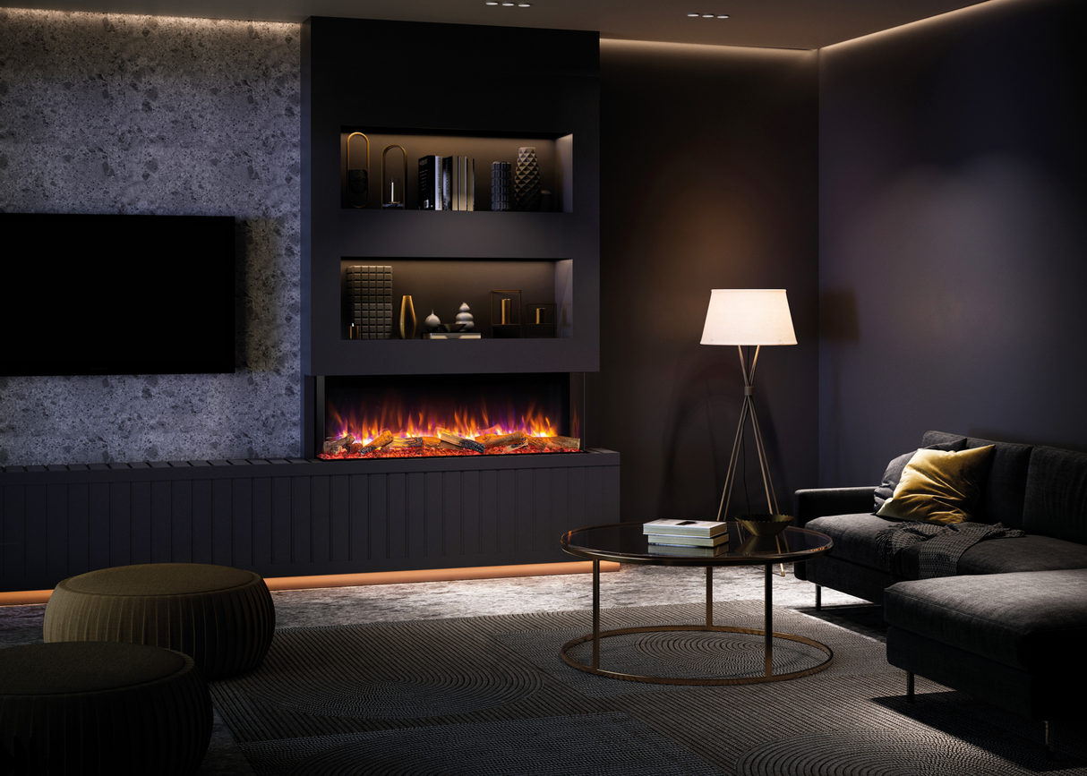 Skope 59" Built-in 3 Sided Fireplace (E150-2) - Fireplace Canada