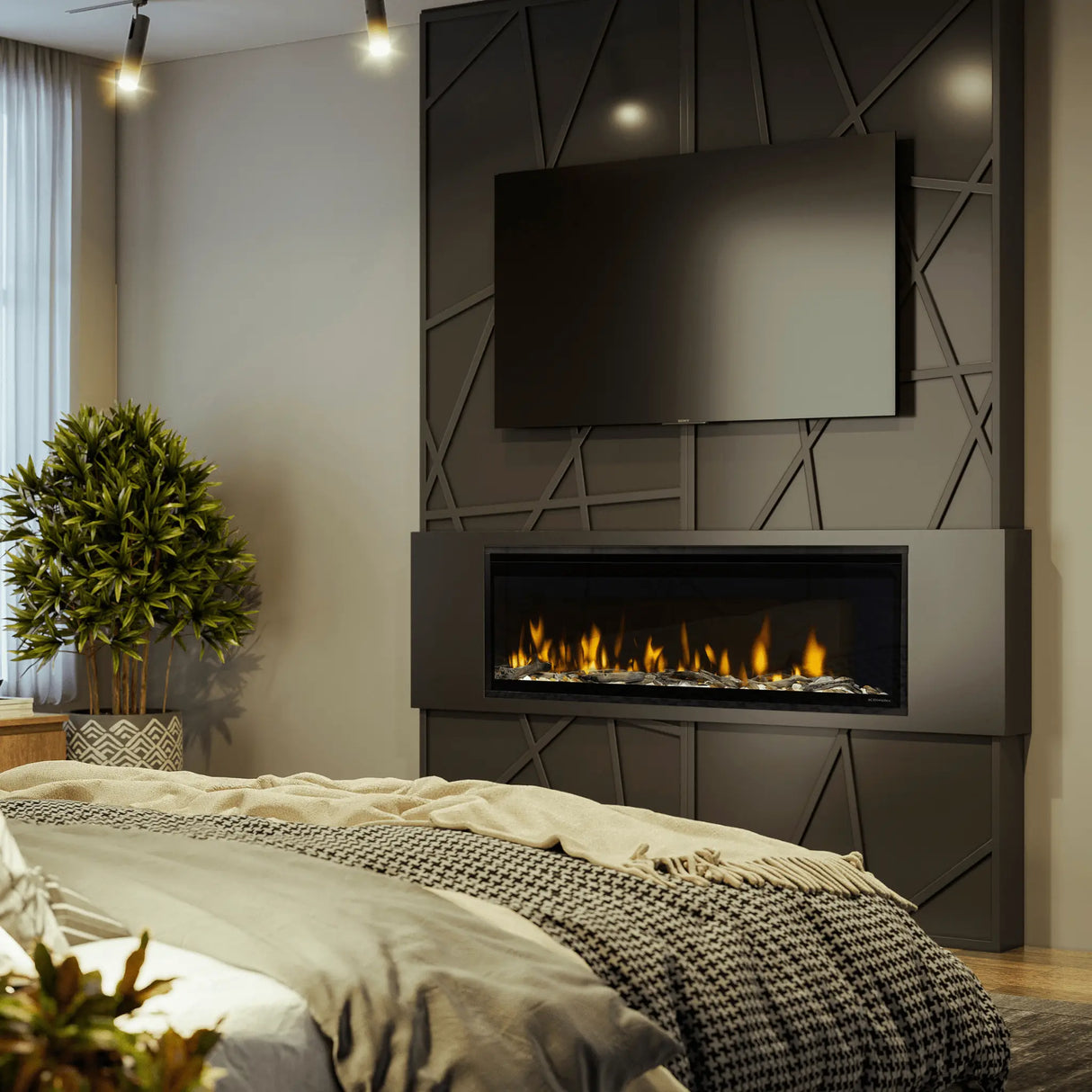 50" Ignite Evolve Linear Electric Fireplace