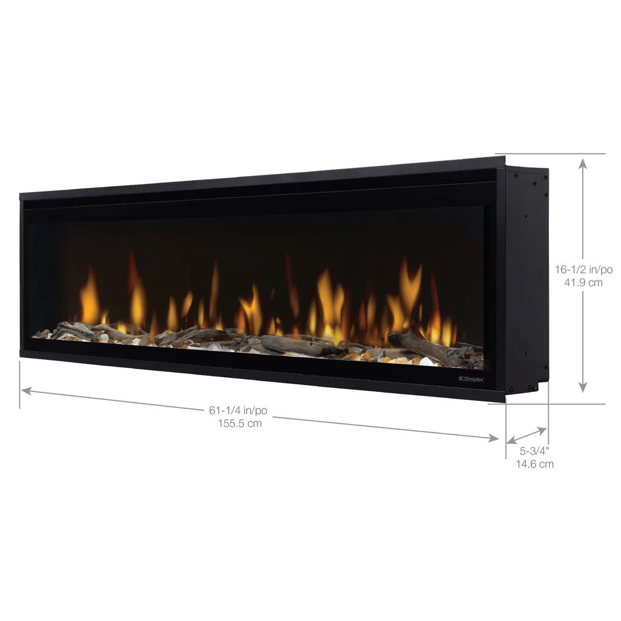60" Ignite Evolve Linear Electric Fireplace