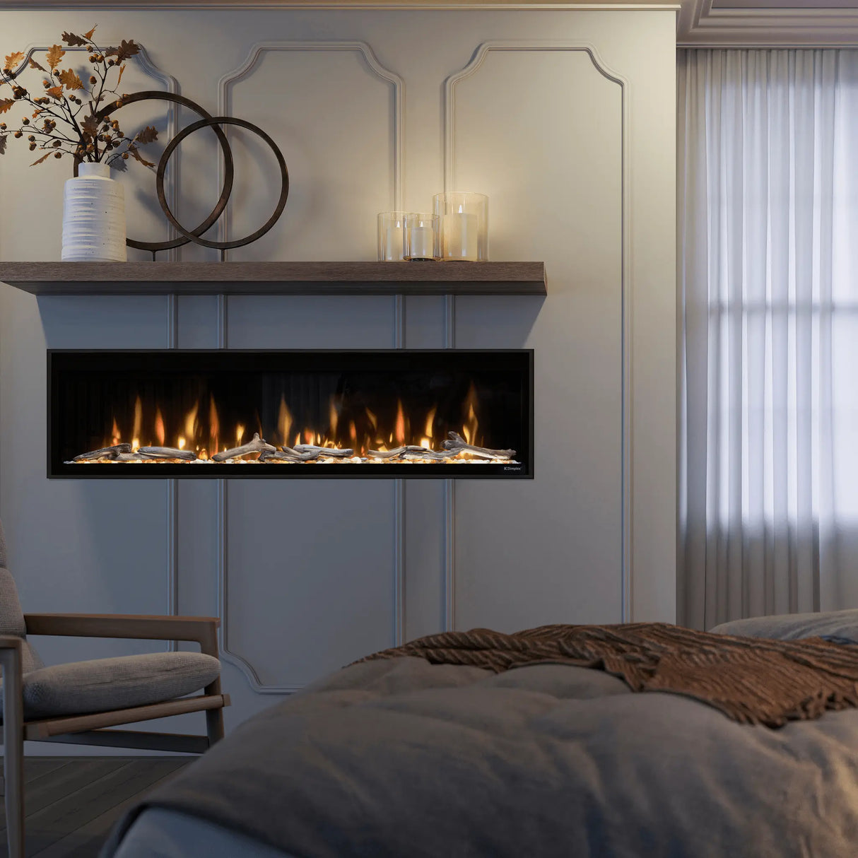 60" Ignite Evolve Linear Electric Fireplace