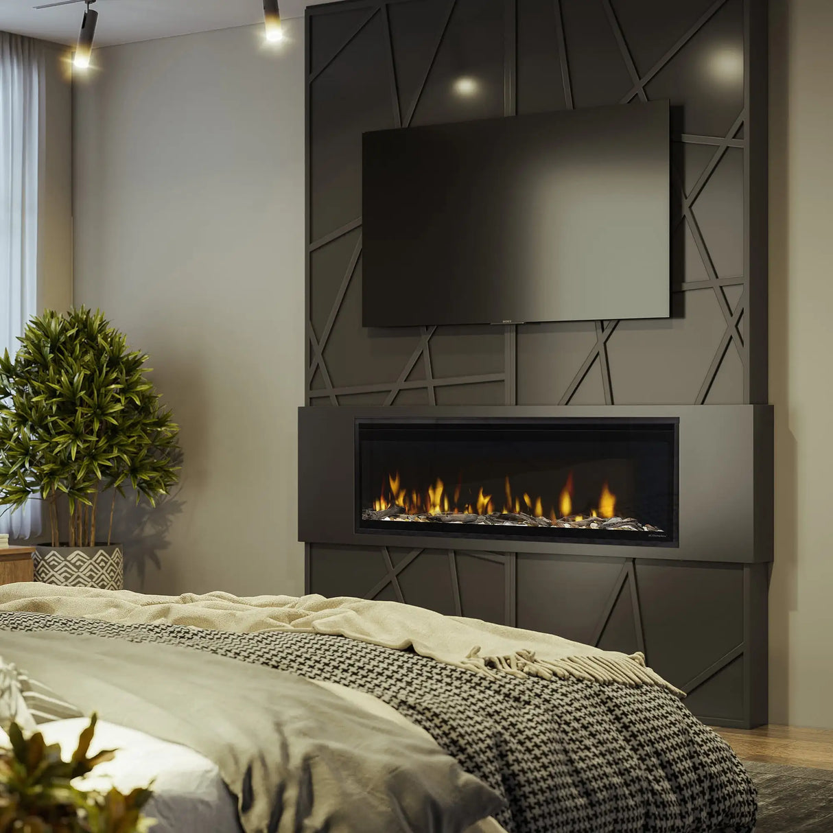 50" Ignite Evolve Linear Electric Fireplace (Open Box)