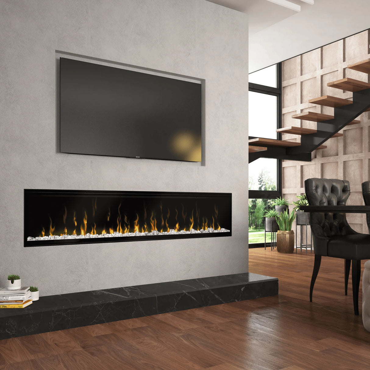 74" Dimplex IgniteXL Built-in Linear Electric Fireplace