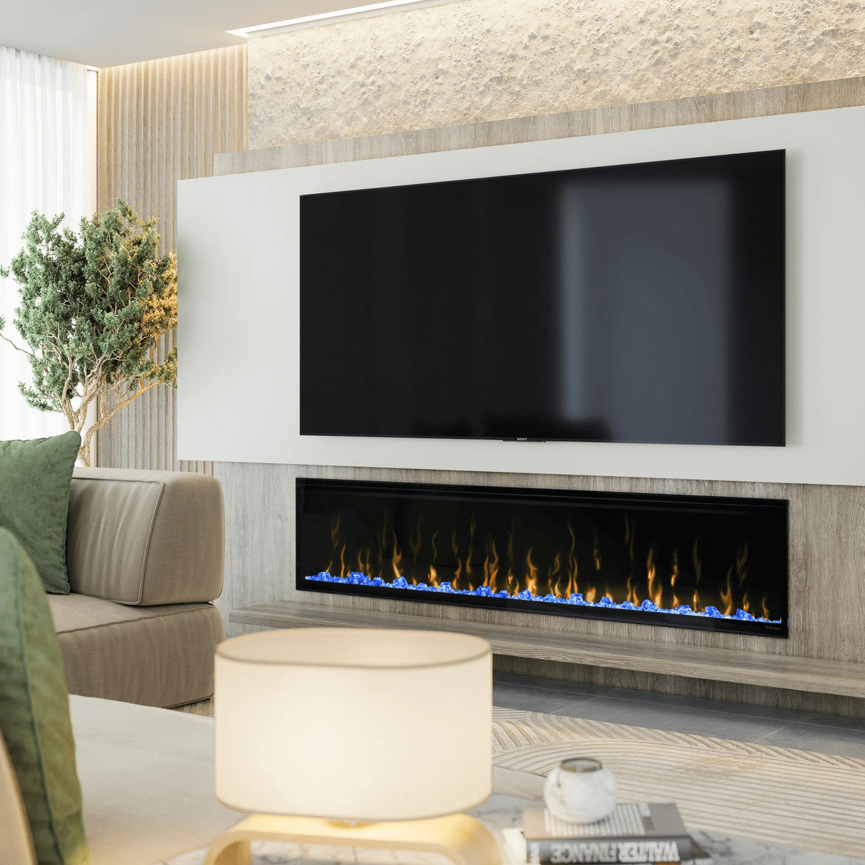 74" Dimplex IgniteXL Built-in Linear Electric Fireplace
