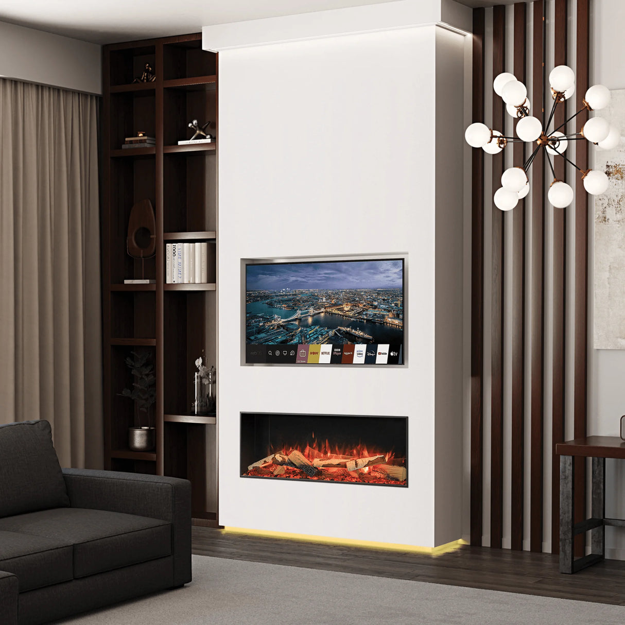 Onyx 43" Built-in 3 Sided Fireplace (EX110)