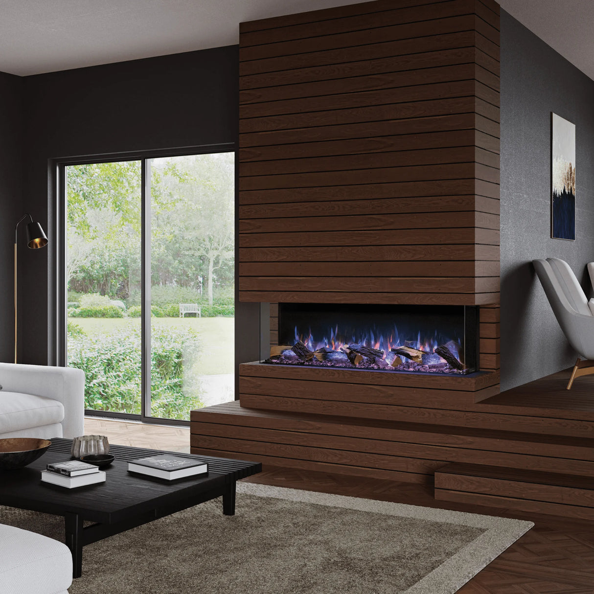 Onyx 59" Built-in 3 Sided Fireplace (EX150)