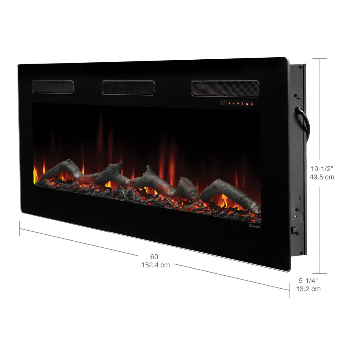 Dimplex Sierra 60" Wall-mounted/Built-In Linear Electric Fireplace