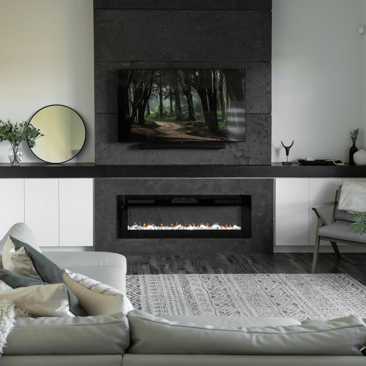 Dimplex Sierra 60" Wall-mounted/Built-In Linear Electric Fireplace