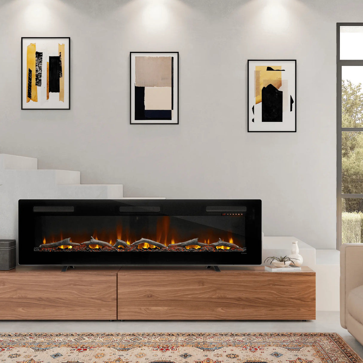 Dimplex Sierra 72" Wall-mounted/Built-In Linear Electric Fireplace
