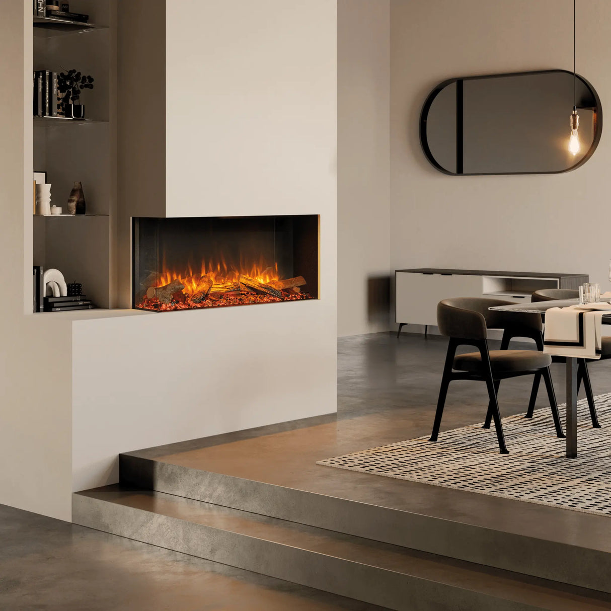 Skope 43" Built-in 3 Sided Fireplace (E110-2)