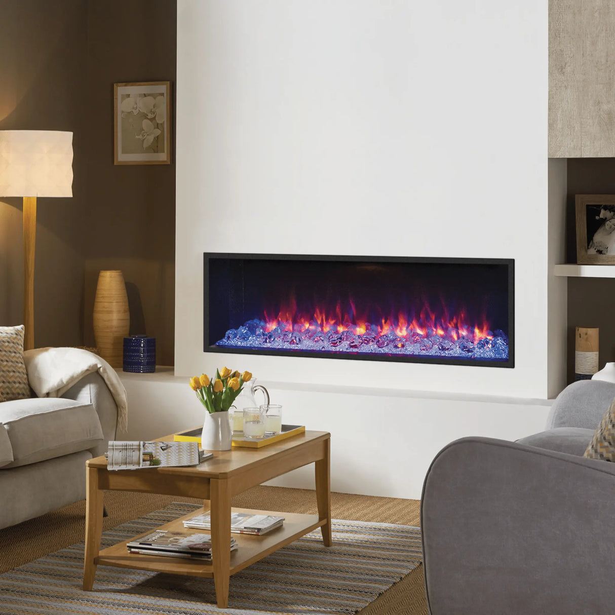 Skope 53" Built-in 3 Sided Fireplace (E135-2)