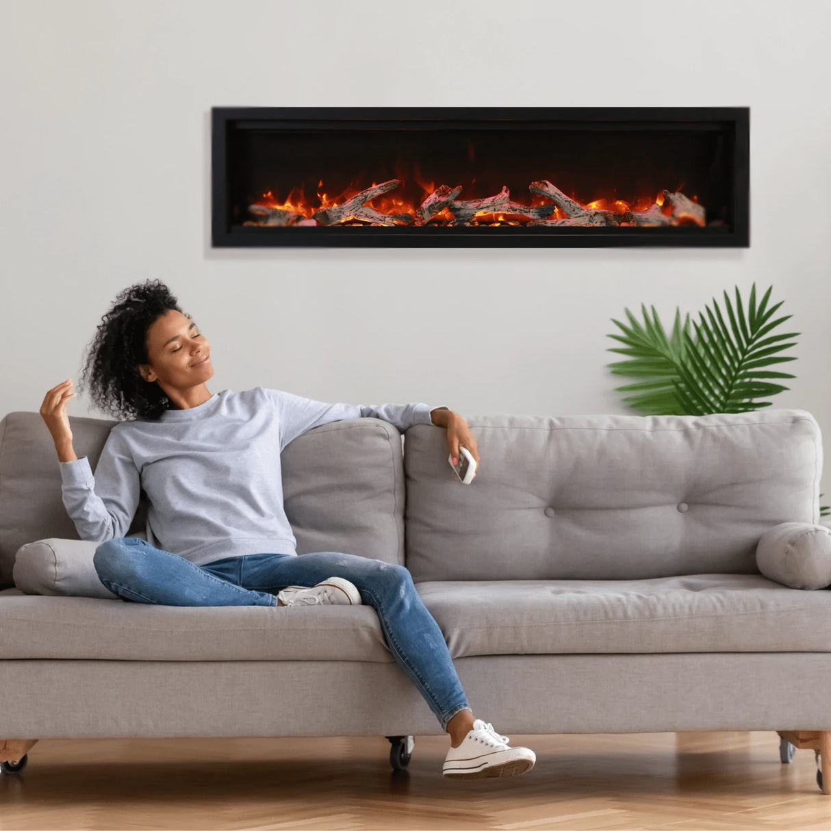 50" Amantii Symmetry Bespoke Electric Fireplace