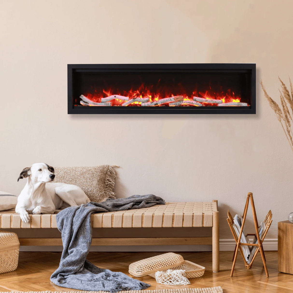 60" Amantii Symmetry Bespoke Electric Fireplace
