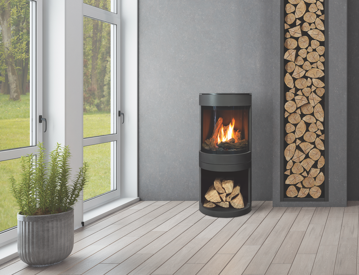 S50 Gas Freestanding Stove Black - Fireplace Canada