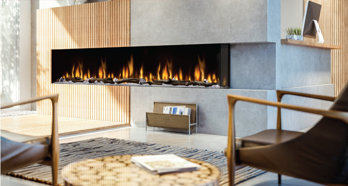 100" Ignitexl Bold Built-in Linear Electric Fireplace