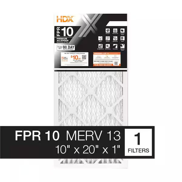 Honeywell 10 x 20 x 1 Air Filter FPR 10