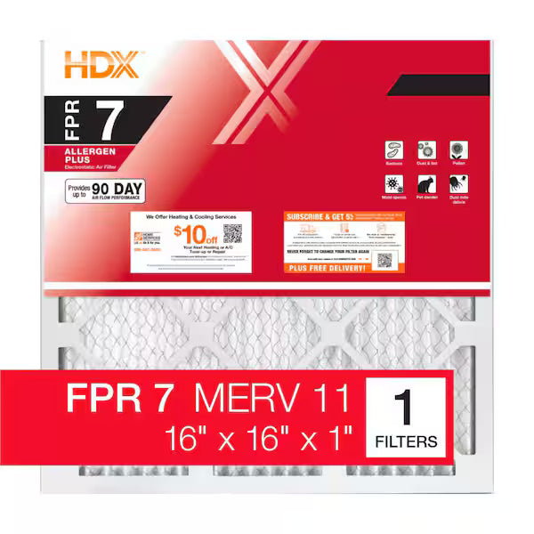 Honeywell 16 x 16 x 1 Air Filter FPR 7