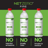 NETZERO Bioethanol Fuel for Ventless Fireplaces, Fire Pit, Stoves and Burners Clean Burning, Sustainable Fuel, 1 Liter Bottle