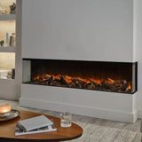 British Fires New Forest 75" Electric Fireplace - Black Edition (FCBUS0027)