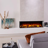 British Fires New Forest 63" Electric Fireplace | Black Edition