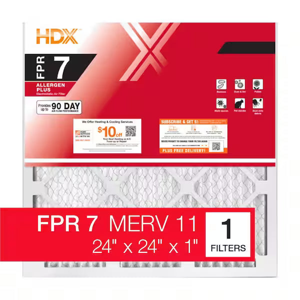 Honeywell 24 x 24 x 1 Air Filter FPR 7