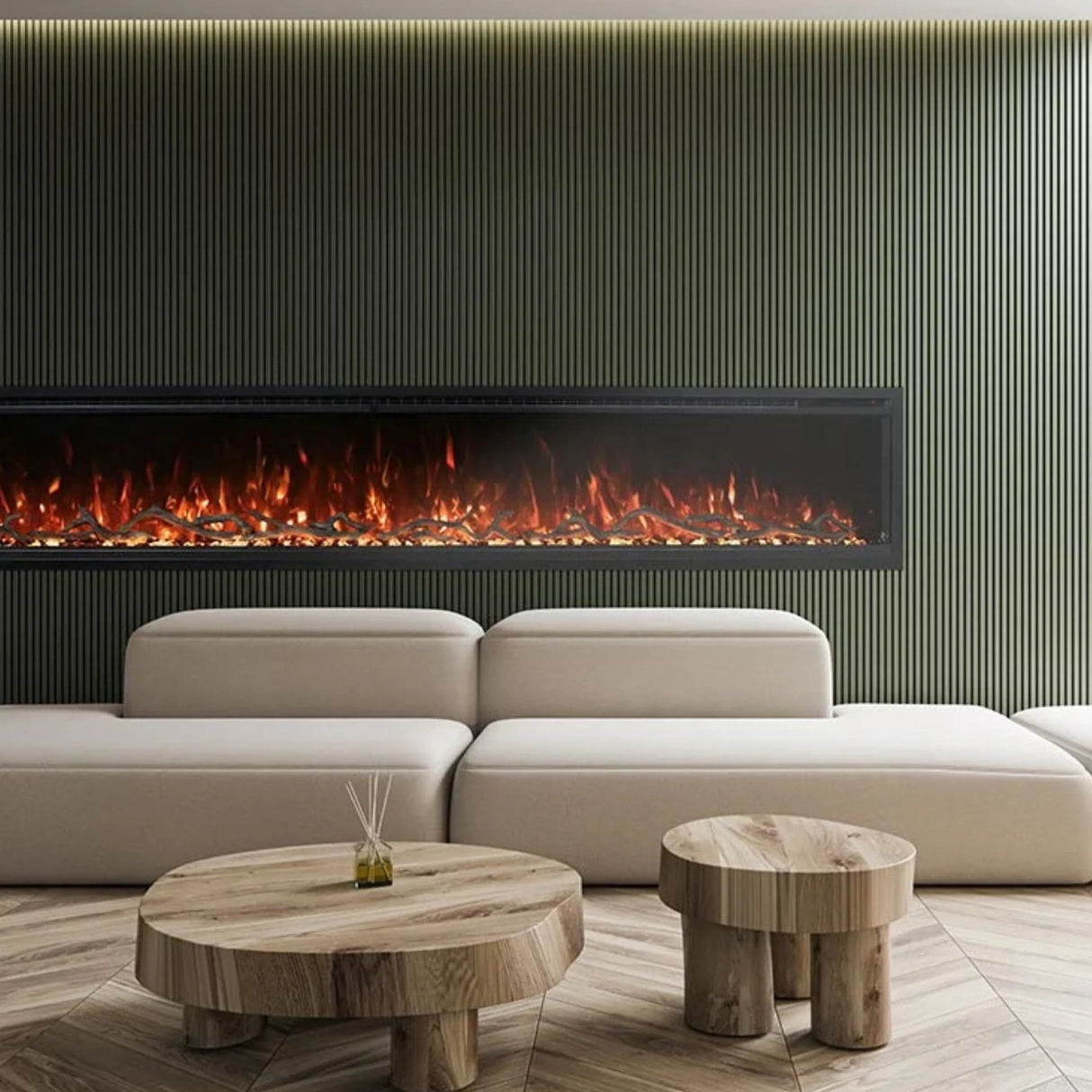 Modern Flames Spectrum Slimline 100" Linear Electric Fireplace (MOD SPS-100B)