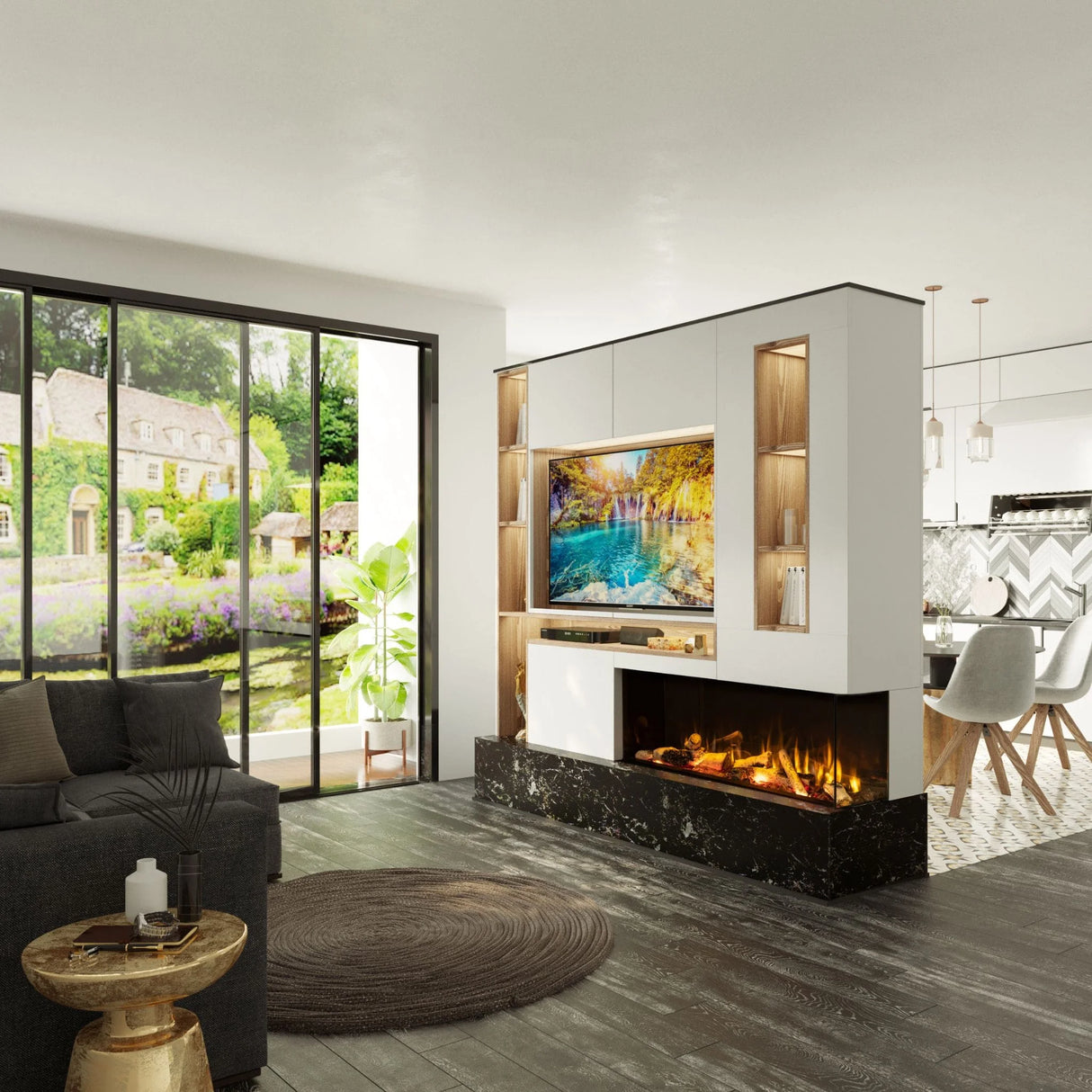 Valor LEX 50" Linear Build-In Electric Fireplace (LEX2-S)