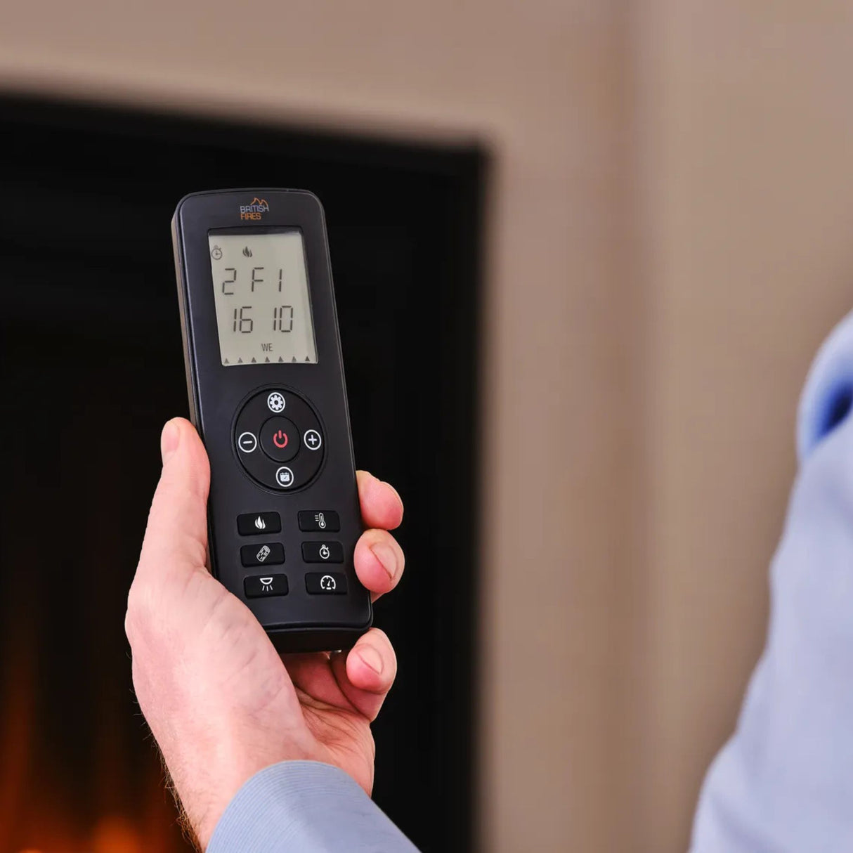 British Fires New Forest 48" Electric Fireplace | Black Edition