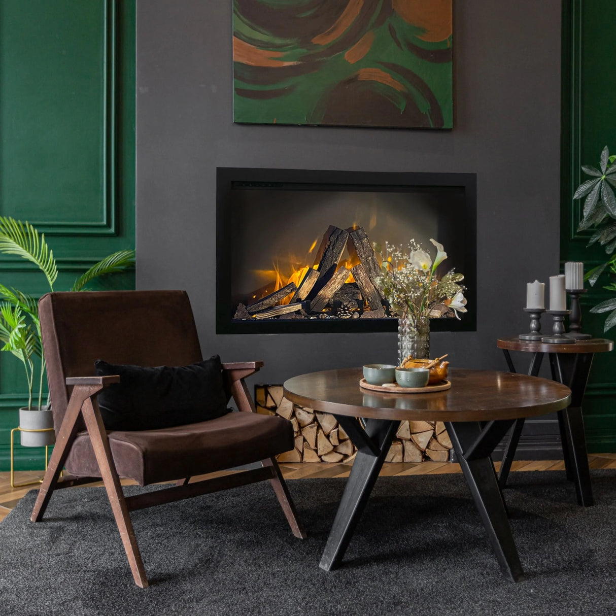 Amantii TRD Bespoke 33" Electric Fireplace (TRD-33-BESPOKE)