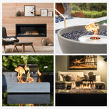 NETZERO Bioethanol Fuel for Ventless Fireplaces, Fire Pit, Stoves and Burners Clean Burning, Sustainable Fuel, 1 Liter Bottle
