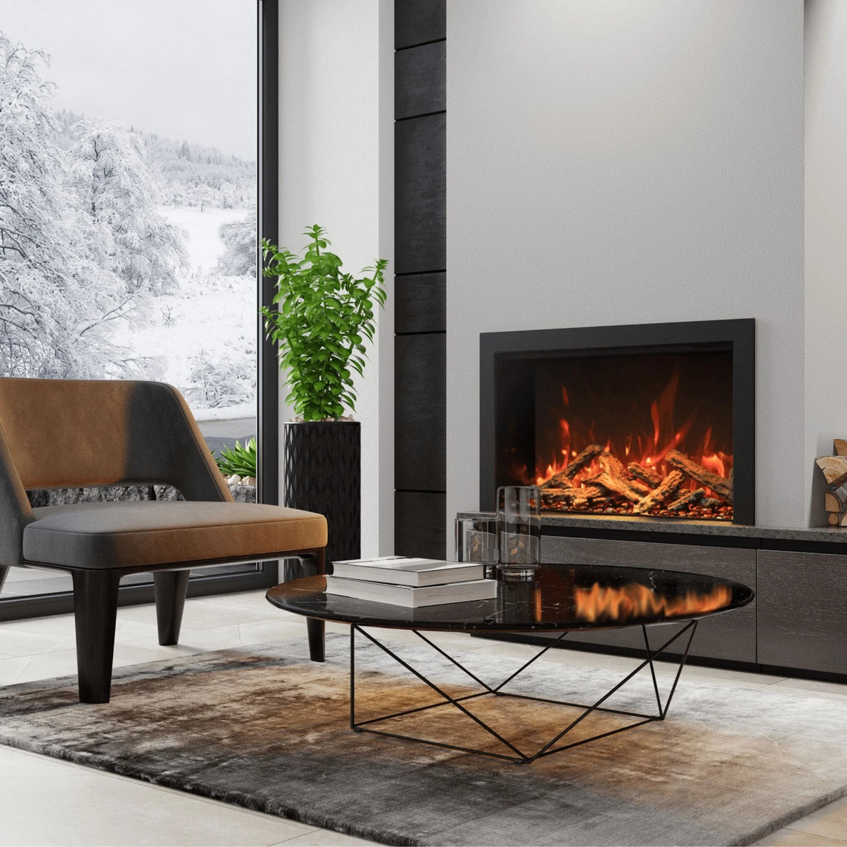 Amantii TRD Bespoke 33" Electric Fireplace (TRD-33-BESPOKE)