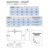 Modern Flames Redstone 26" Electric Fireplace Insert (MOD RS-2621)
