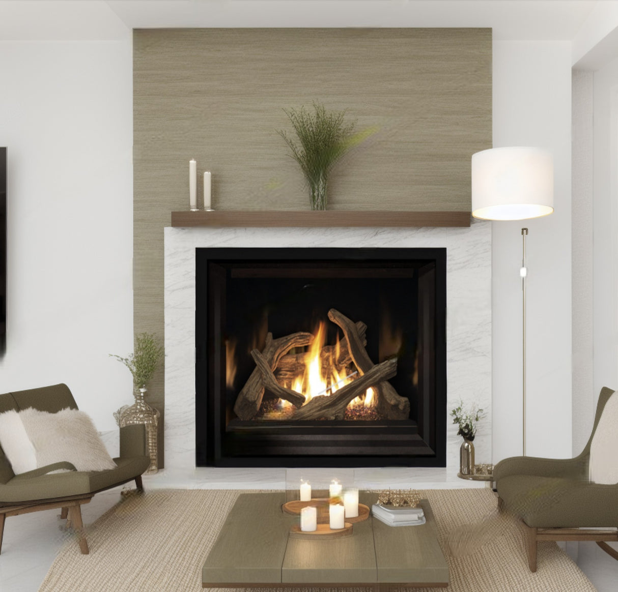 G39 Gas Fireplace (Glass Burner)